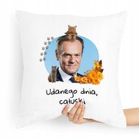 Poduszka Prezent Politycy Donald Tusk Platforma Po Z Nadrukiem Ze Zdjęciem