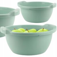 MISKA OKRĄGŁA UNIWERSALNA MISA DO ŁAZIENKI OGRODU NA PRANIE OWOCE 5L ZIELEŃ