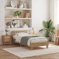 Ramka łóżka z oświetleniem LED Dąb Artisan 100x200 cm