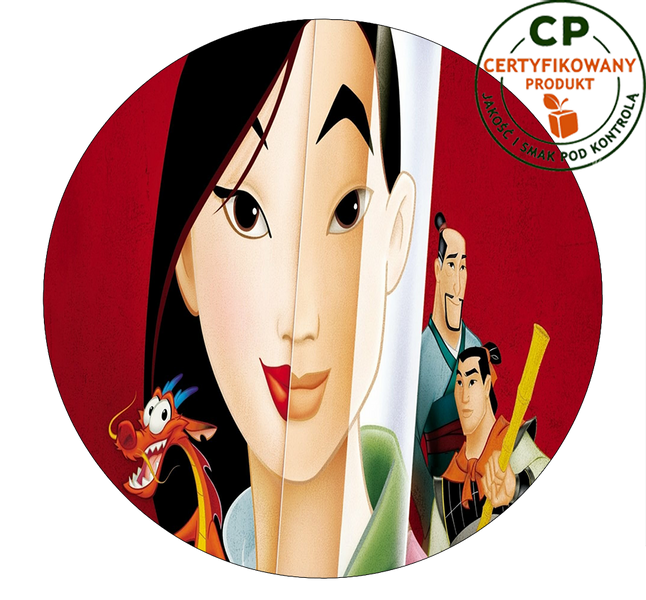 Opłatek na tort Mulan zdjęcie 1