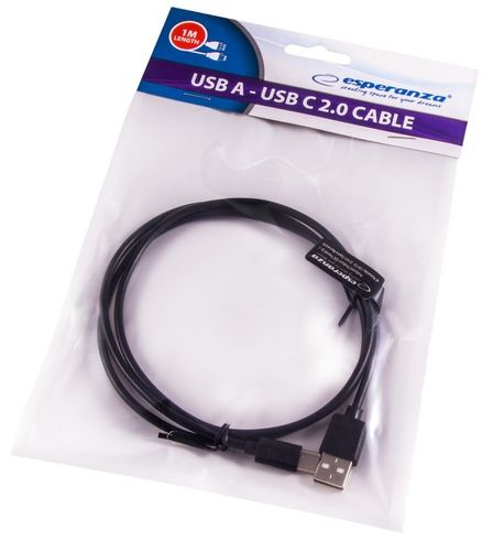 KABEL USB 2.0 TYP C 1M CZARNY na Arena.pl