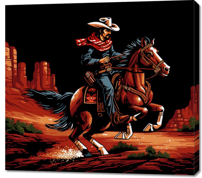 Obraz 100x90cm Galop przez Prerię zdjęcie 1