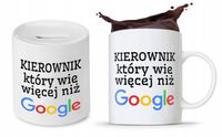 Dla Kierownika Zestaw Kubek + Skarbonka Prezent Z Nadrukiem Ze Zdjęciem