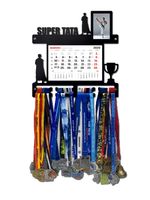 Wieszak na medale SUPER TATA z kalendarzem i ramką na zdjęcie  imię 411.1