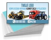 Wizytówki firmowe 100szt DUŻO WZORÓW do wyboru NAPRAWA KLIMTYZACJI