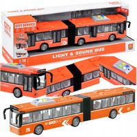 AUTOBUS Miejski Przegubowy DUŻY OTWIERANE DRZWI DŹWIĘKI ŚWIATŁA z napędem