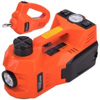podnośnik samochodowy lewarek punktowy hydrauliczny 12v 5t + klucz do