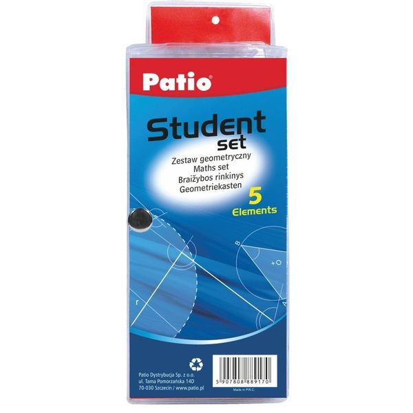 ZESTAW GEOMETRYCZNY STUDENT SET 5EL  PATIO zdjęcie 1