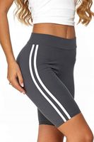 KOLARKI DAMSKIE LEGGINSY WYSOKI STAN LAMPASY MORAJ SZARY L/XL