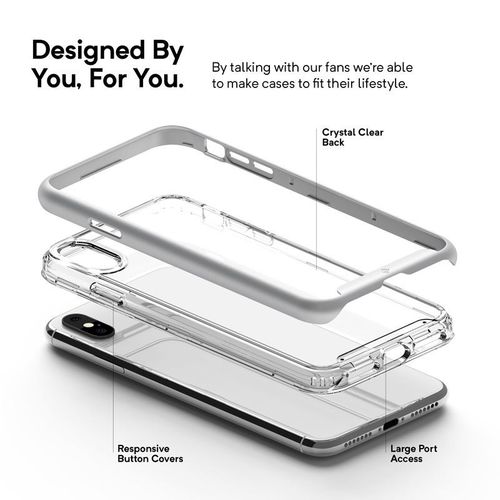 Caseology Skyfall Case - Etui iPhone Xs Max (Silver) na Arena.pl