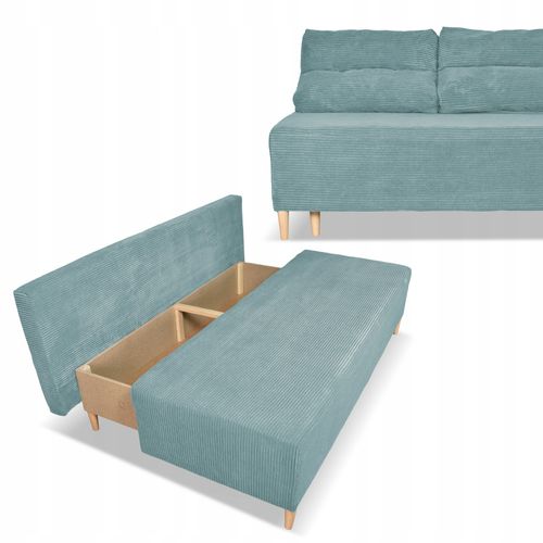 Kanapa sofa KIMO funkcja spania pojemnik Family Meble Anafi turkus sztruks na Arena.pl