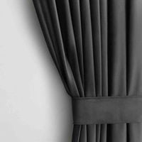 CURT/AH/VELVET/PLEAT/CHARCOAL/N/140X270/1PC