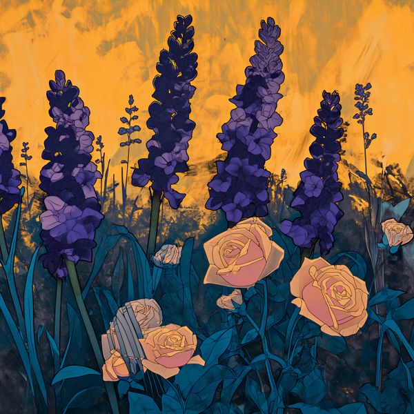 Plakat 80x80cm Złoty Ogród zdjęcie 1