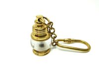 Brelok mosiężny - mini lampa okrętowa KEY-0119