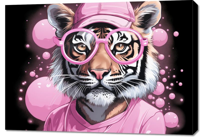 Obraz 100x70cm Ludzki Tygrys zdjęcie 1