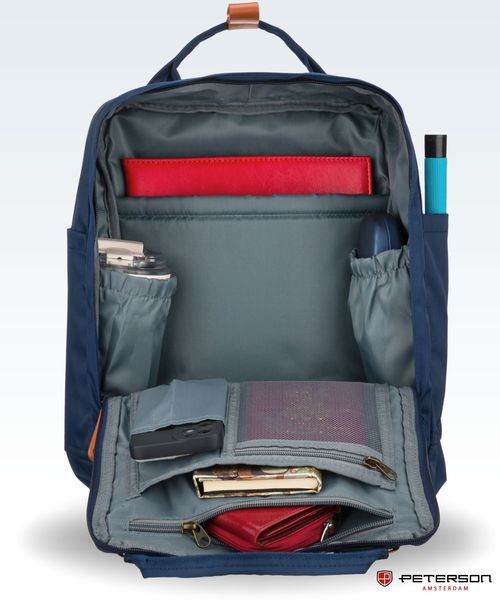 plecak ptn gamma-0374 navy-brown zdjęcie 5