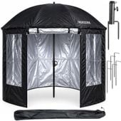 Parasol wędkarski czarny ogrodowy na ryby wodoodporny KOOZAK 200x200cm XXL