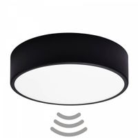 Lampa sufitowa 137623620910 czarna z czujnikiem ruchu hol