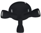 Picardo plafon 3x40W E14 czarny matowy