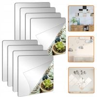 8X SAMOPRZYLEPNE LUSTERKO 30X30CM DEKORACJA AKRYLOWE LUSTRO DO DOMU SALONU