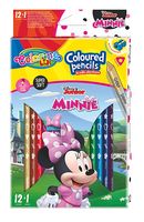 KREDKI OŁÓWKOWE TRÓJKĄTNE 12+1 MINNIE COLORINO HIT!!!