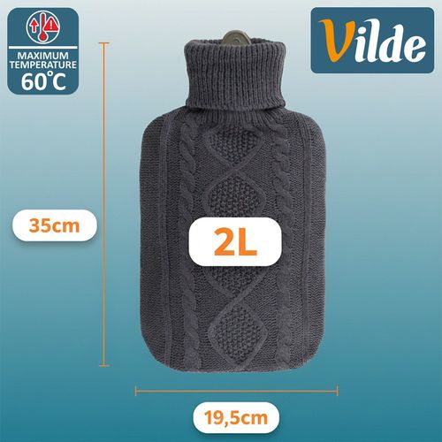 Termofor z pokrowcem szary 2 l na Arena.pl