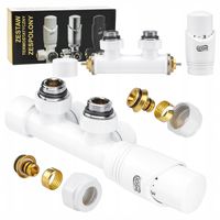 ZAWÓR TERMOSTATYCZNY GRZEJNIKOWY BIAŁY DUOPLEX 1/2"GZ NA PEX FI 16 PREMIUM