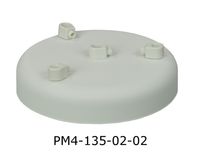 Podsufitka metalowa 4 otwory 135mm kolor biały + biały