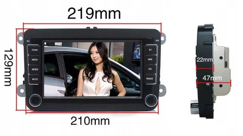 RADIO 2DIN NAWIGACJA GPS VW PASSAT GOLF SUPERB TOURAN TIGUAN CADDY ANDROID na Arena.pl