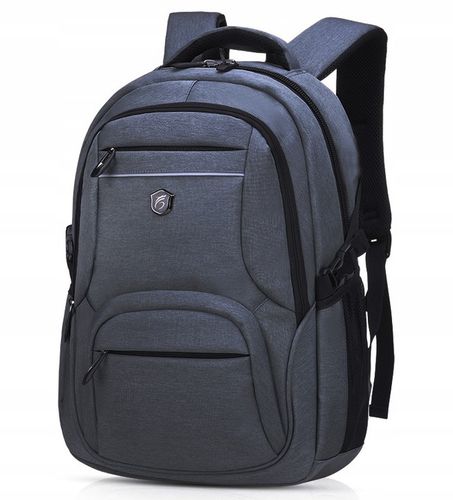 Plecak miejski turystyczny czarny usztywniany tył Aoking 32L z linką na Arena.pl