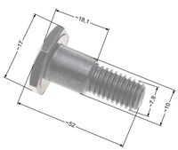 Śruby sprzęgła NAC kpl. z podkładkami (2 x śruba + 4 x podkładka) wykaszarki marketowe NZ200