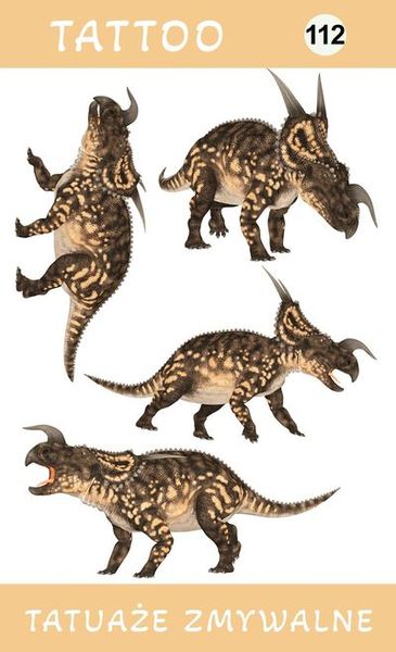 Tatuaże zmywalne Dinozaury zdjęcie 1