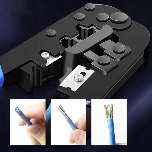 TESTER SIECIOWY ZACISKARKA STRIPPER WCISKACZ WTYKI RJ45 ZESTAW XXL + ETUI na Arena.pl