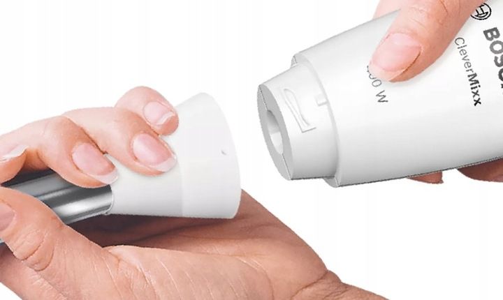 Blender ręczny Bosch MSM26500 600W QuattroBlade Rozdrabniacz Biały zdjęcie 6