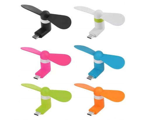 WIATRACZEK MINI USB DO TELEFONU TABLETU KOLORY na Arena.pl