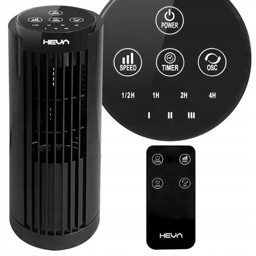 Wentylator kolumnowy HEVA PIX wiatrak biurkowy cichy stojący pilot LED na Arena.pl