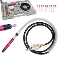 mini szlifierka pneumatyczna palcowa trzpieniowa + kamienie szlifierskie