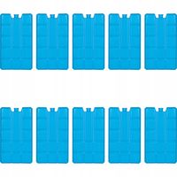 10x 400ml WKŁAD CHŁODZĄCY DO LODÓWEK TURYSTYCZNYCH TOREB TERMICZNYCH