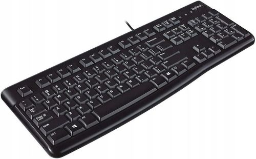 Klawiatura przewodowa Logitech K120 USB Czarna Business US Cicha 920-002479 na Arena.pl