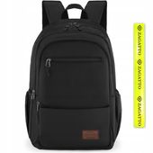 Czarny plecak męski szkolny podróżny linia WIZZAIR duży do pracy