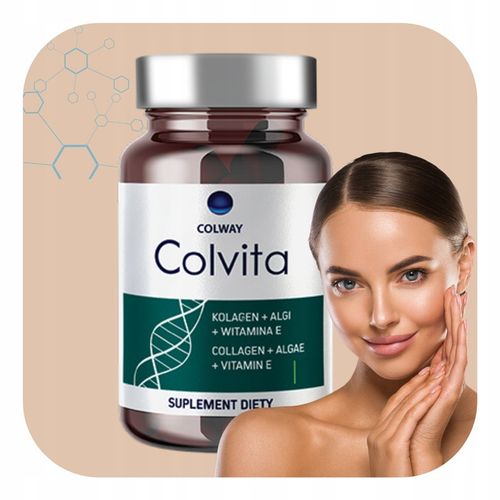 Kolagen liofilizowany Zdrowe Stawy Mocne Kości Algi Wit.E Colvita 60 Colway na Arena.pl