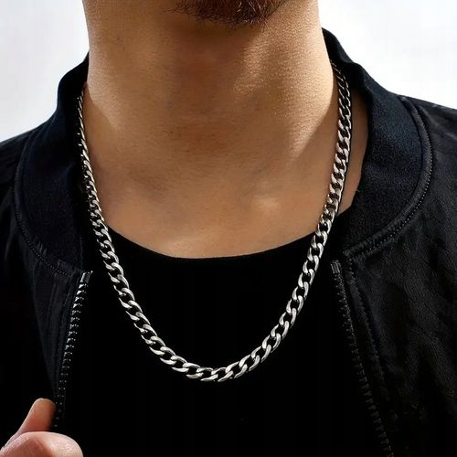 ŁAŃCUCH Srebrny Męski Łańcuszek 60cm Pancerka + GRATIS na Arena.pl