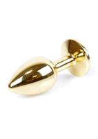 biżuteria analna złota z diamencikiem mylove toys 7 cm
