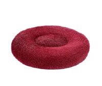 Legowisko dla psa miękkie okrągłe 80x80cm bordowe