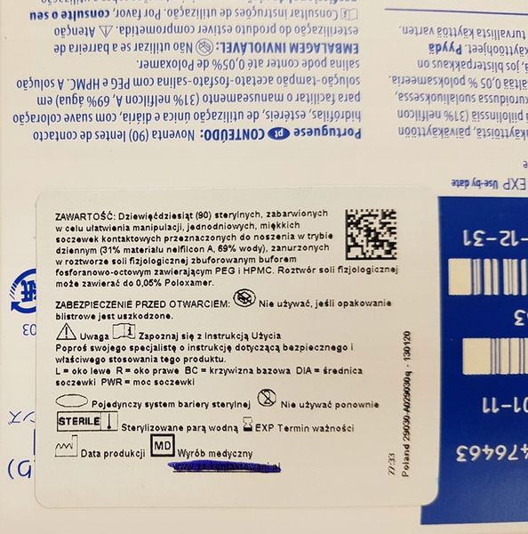 Dailies AquaComfort Plus, 90 szt. -1.75 zdjęcie 7