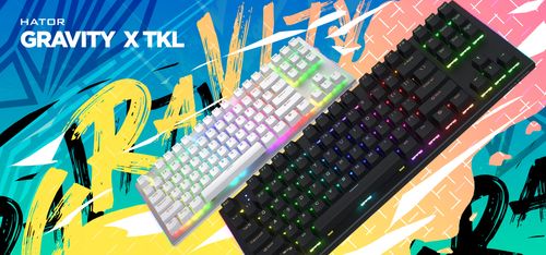 Klawiatura HATOR Gravity X TKL (biała) na Arena.pl