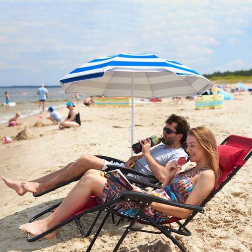 Wytrzymały STALOWY Parasol ogrodowy PLAŻOWY Kempingowy 1,5 m CAPTAIN MIKE na Arena.pl