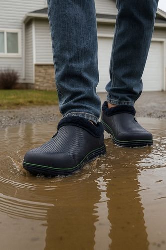 KALOSZE Zimowe MĘSKIE MOCNO Ocieplane Chodaki ŚNIEGOWCE PIANKOWE P3 na Arena.pl
