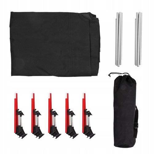 ŁÓŻKO TURYSTYCZNE POLOWE LEŻAK SKŁADANE DUŻE WYGODNE Z TORBĄ - LEKKIE na Arena.pl