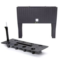 Donica skrzynia nogi system nawadniający 25x60x46 cm antracyt